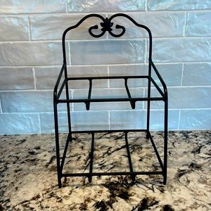 Longaburger Little Bin Basket 2 Tier Metal Stand